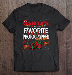 santas favorite photographer christmas tshirt