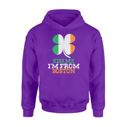 funny kiss me i&8217m from boston st patrick&8217s day hoodie