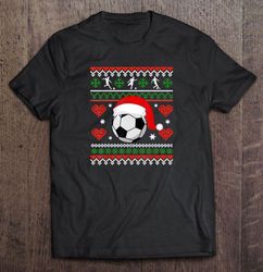 soccer ball santa hat christmas gift top