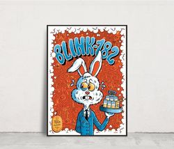 blink-182 poster, blink-182 on event lanxess arena cologne, germany sep 8 9, 2023 poster, blink-182 fan gift, music post