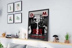 depeche mode poster, memento mori tour poster, depeche mode world tour 2023, depeche mode august 6 2023, depeche mode ma
