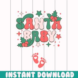 santa baby christmas pregnancy announcement svg file