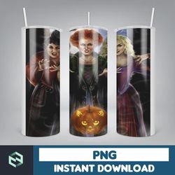 hocus pocus tumbler png, halloween tumbler 20oz skinny sublimation, movie digital design (1)