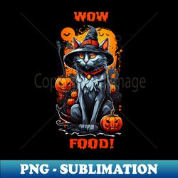 pumpkin cravings witchy cats halloween food hunt wow food - decorative sublimation png file - stunning sublimation graphics