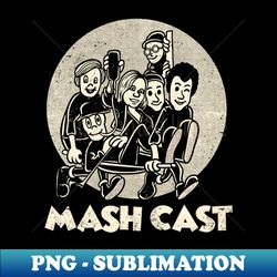 retro mash cast - creative sublimation png download - defying the norms