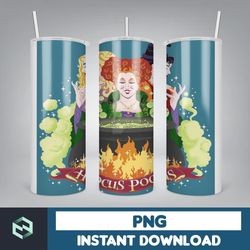 hocus pocus tumbler png, halloween tumbler 20oz skinny sublimation, movie digital design (19)