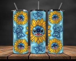 3d cartoon tumbler, cartoon princess, stitch starbucks 20oz tumbler png 105