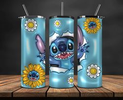 3d cartoon tumbler, cartoon princess, stitch starbucks 20oz tumbler png 107