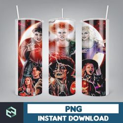 hocus pocus tumbler png, halloween tumbler 20oz skinny sublimation, movie digital design (5)