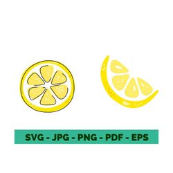 lemon svg lemon slice svg fruit svg lemon clipart lemon vector lemon cricut file