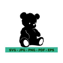 teddy svg teddy bear svg teddy vector teddy bear png teddy bear silhouette cricut file