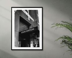 luxury brands digital poster, trendy printable with logo, fashion luxury digital download 01