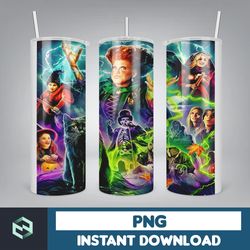 hocus pocus tumbler png, halloween tumbler 20oz skinny sublimation, movie digital design (18)