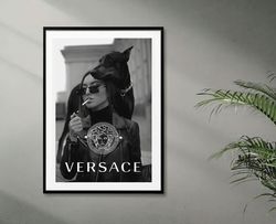 luxury brands digital poster, trendy printable with logo, fashion luxury digital download 03