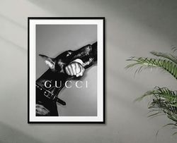 luxury brands digital poster, trendy printable with logo, fashion luxury digital download 07