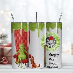 grinch tumbler 20oz, grinch christmas tumbler, christmas gift, grinchmas holiday cup, grinch movies for christmas gift