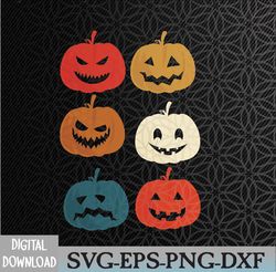 vintage retro pumpkin halloween jack o' lantern premium svg, png, epf, dxf, digital, dowload file, cutfile