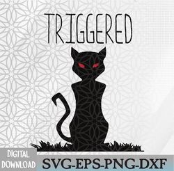 triggered creepy halloween cat- evill meme kitty mom gifts svg, png, eps