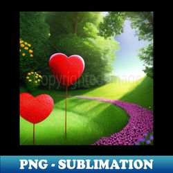 valentine wall art - two different hearts in the same place - unique valentine fantasy planet landsape - photo print canvas artboard print canvas print and t shirt - premium sublimation digital download - stunning sublimation graphics