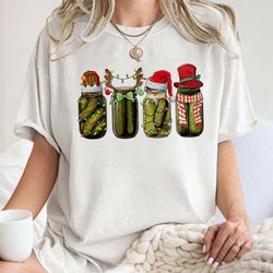 canned pickles christmas shirt, homemade pickle jar , pickle lover, canning season