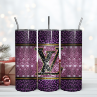 lv 20oz skinny tumbler luxury, fashion designer gift tumbler, fashion girl travel tumbler, fashion women tumbler, fashio