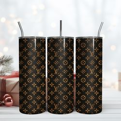 lv 20oz skinny tumbler luxury, fashion designer gift tumbler, fashion girl travel tumbler, fashion women tumbler, fashio