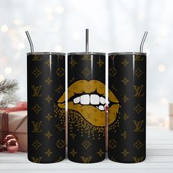 gucci 20oz skinny tumbler luxury, fashion designer gift tumbler, fashion girl travel tumbler, fashion women tumbler, fas