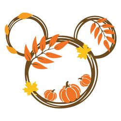 mickey head pumpkin fall svg, disney mickey autumn svg, autumn disney svg, happy fall cut files, instant download