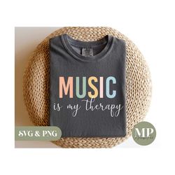 music is my therapy | funny musician/music svg & png