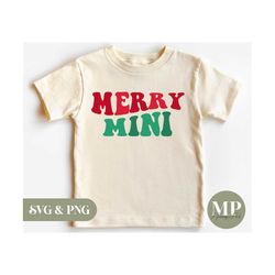 merry mini | cute christmas/x-mas daughter/son/toddler/kids svg & png