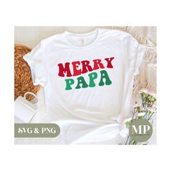 merry papa | cute christmas/x-mas papa/dad/father svg & png