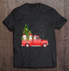 llama santa hat christmas lights2 tshirt