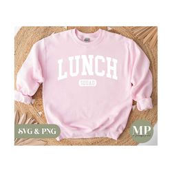 lunch squad | funny lunch lady svg & png