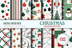 christmas seamless pattern 02. digital paper.