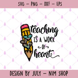 teaching is a work of heart png, teacher png