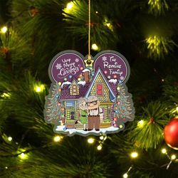 personalized carl and ellie ornament, pixar up ornament