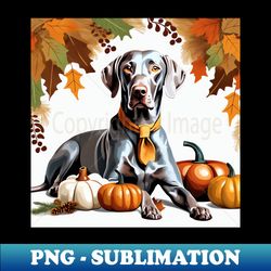 Weimaraner Thanksgiving - Vintage Sublimation PNG Download - Enhance Your Apparel with Stunning Detail