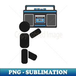 cool dude with a boombox - sublimation-ready png file - perfect for sublimation art