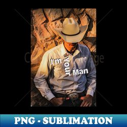 im your man cowboy with hat and belt buckle - creative sublimation png download - perfect for sublimation mastery