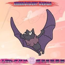 halloween bluey bat embroidery design, halloween bluey embroidery, bluey halloween embroidery, machine embroidery designs