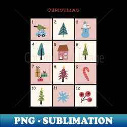 advent calendar - trendy sublimation digital download - unleash your inner rebellion