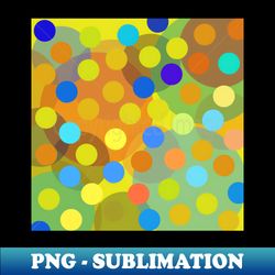 bright colorful polka dot pop art pattern - instant png sublimation download - defying the norms