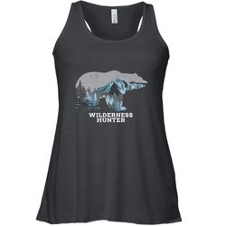 bear wilderness hunter outdoors hunting premium shirt racerback tank