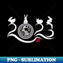 year of the rabbit chinese zodiac chinese new year 2023 - vintage sublimation png download - perfect for creative projects