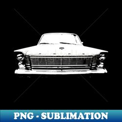 ford galaxie 1960s american classic car monoblock white - vintage sublimation png download - bold & eye-catching