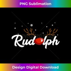 rudolph red nose reindeer christmas f - bespoke sublimation digital file - reimagine your sublimation pieces