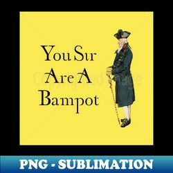 you sir are a bampot  yellow - instant png sublimation download - transform your sublimation creations