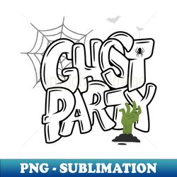 Ghost Party  Halloween  Happy Halloween - Vintage Sublimation PNG Download - Stunning Sublimation Graphics