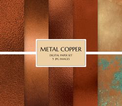 metal copper digital paper, metal digital paper, metal copper digital paper set, metal copper background, metal paper