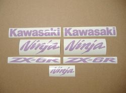 zx6r or zx10r ninja violet full customized decals graphics sticker set kit custom pegatinas adhesives autocollants label